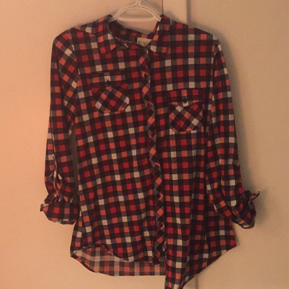 Flannel button up shirt